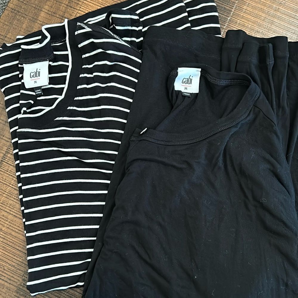 2 yummy CAbi long sleeve shirts.